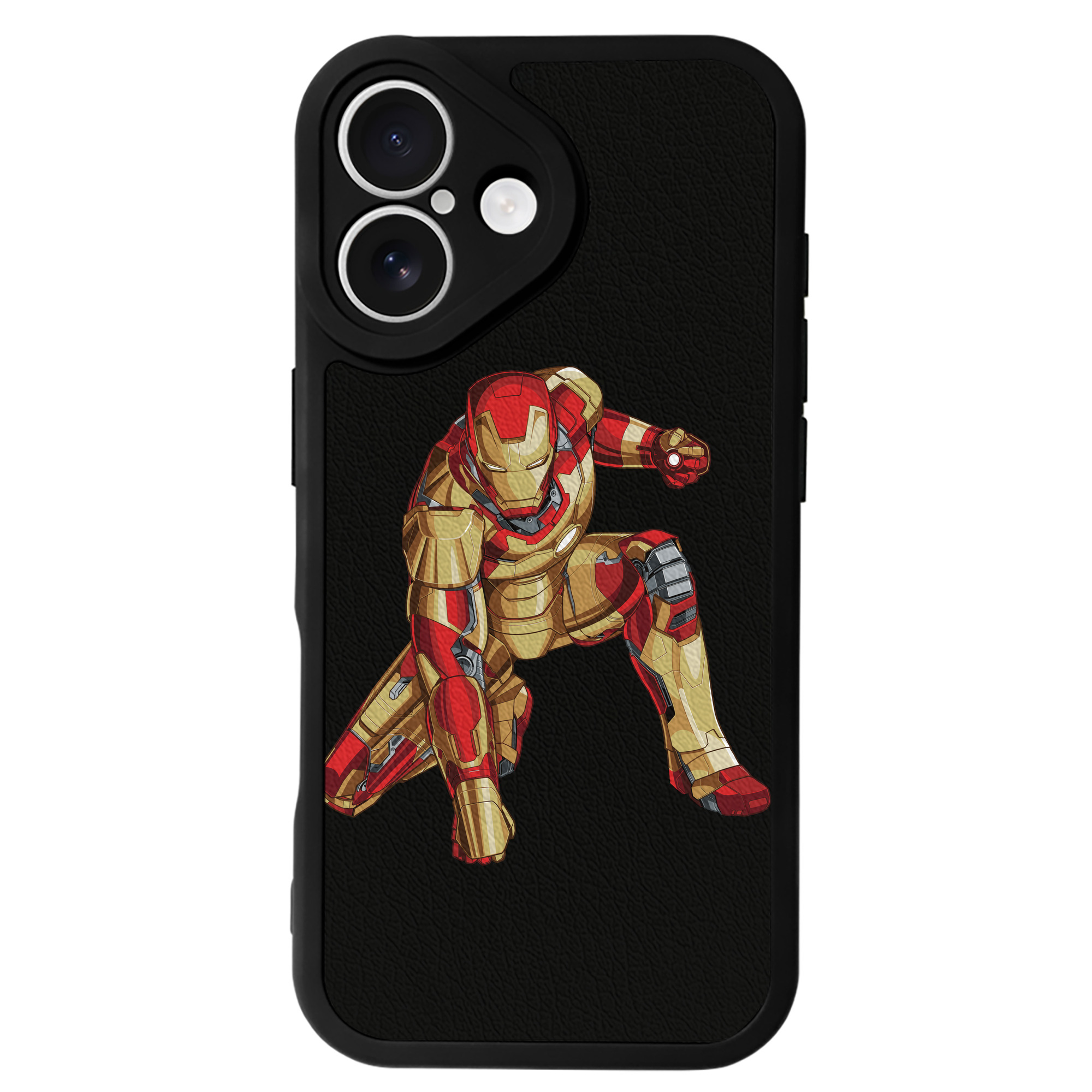 （画像用） アベンジャーズ The Avengers 【iPhone 16シリーズ対応】シリコンスマホケース（レザー調） 材質：シリコン